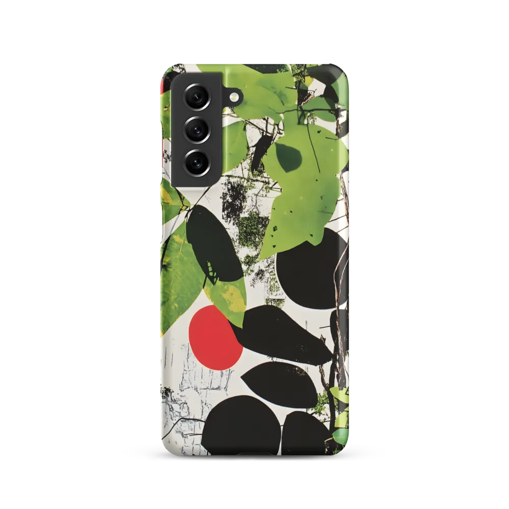 Nature's Geometry: A Contemporary Collage | Phone Case |  S21 | Snap Case | Matte
