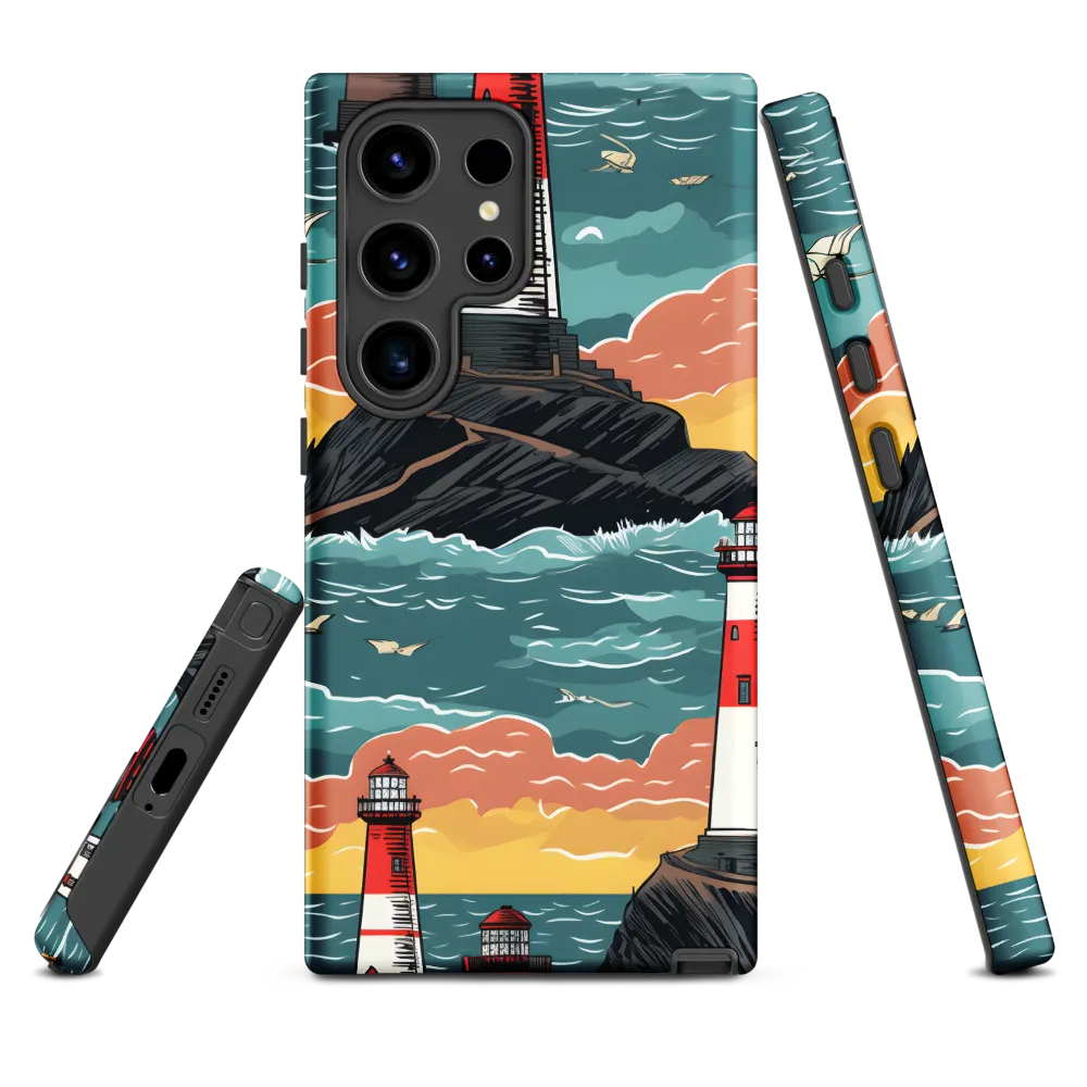 Lighthouses in a Whimsical Ocean