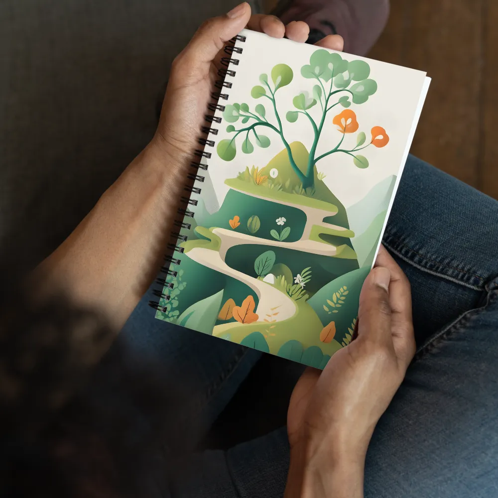 Whimsical Greenery | Spiral Notebook