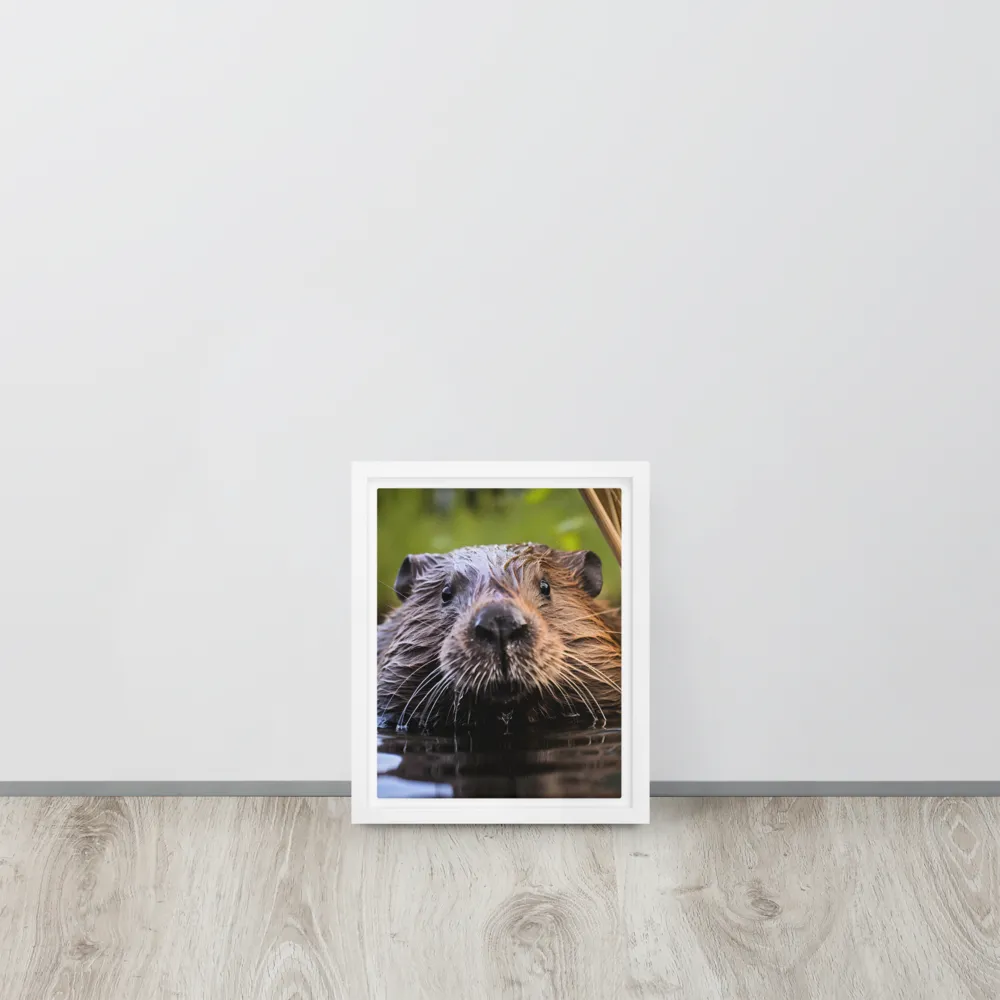 Emergence of the Beaver | Canvas with White Frame | 8″×10″