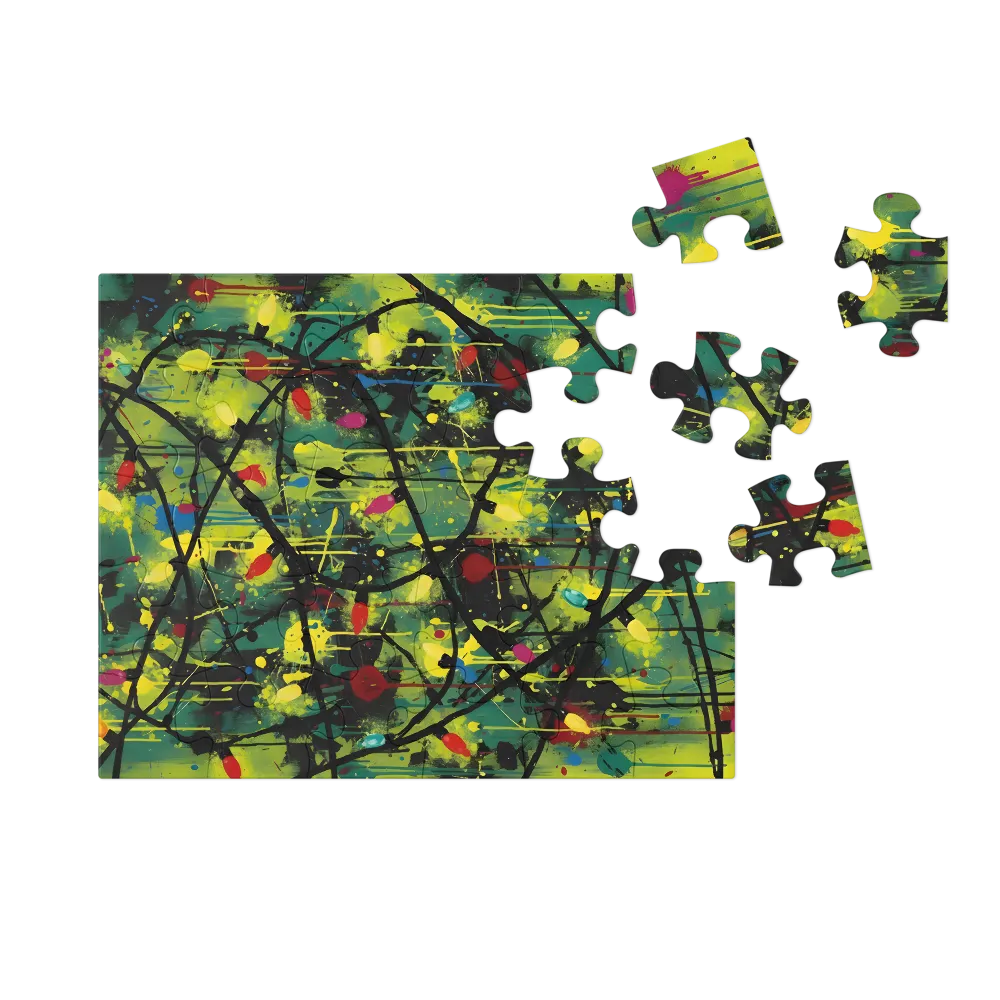 Dripping Light Garland 
 Jigsaw Puzzle in Tin Box