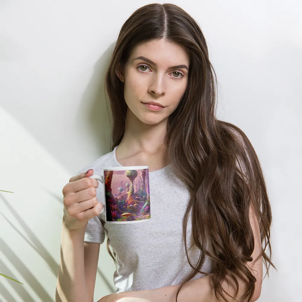 Whimsical Worlds: A Journey Through Fantasy | Mug with White inside | 11 oz