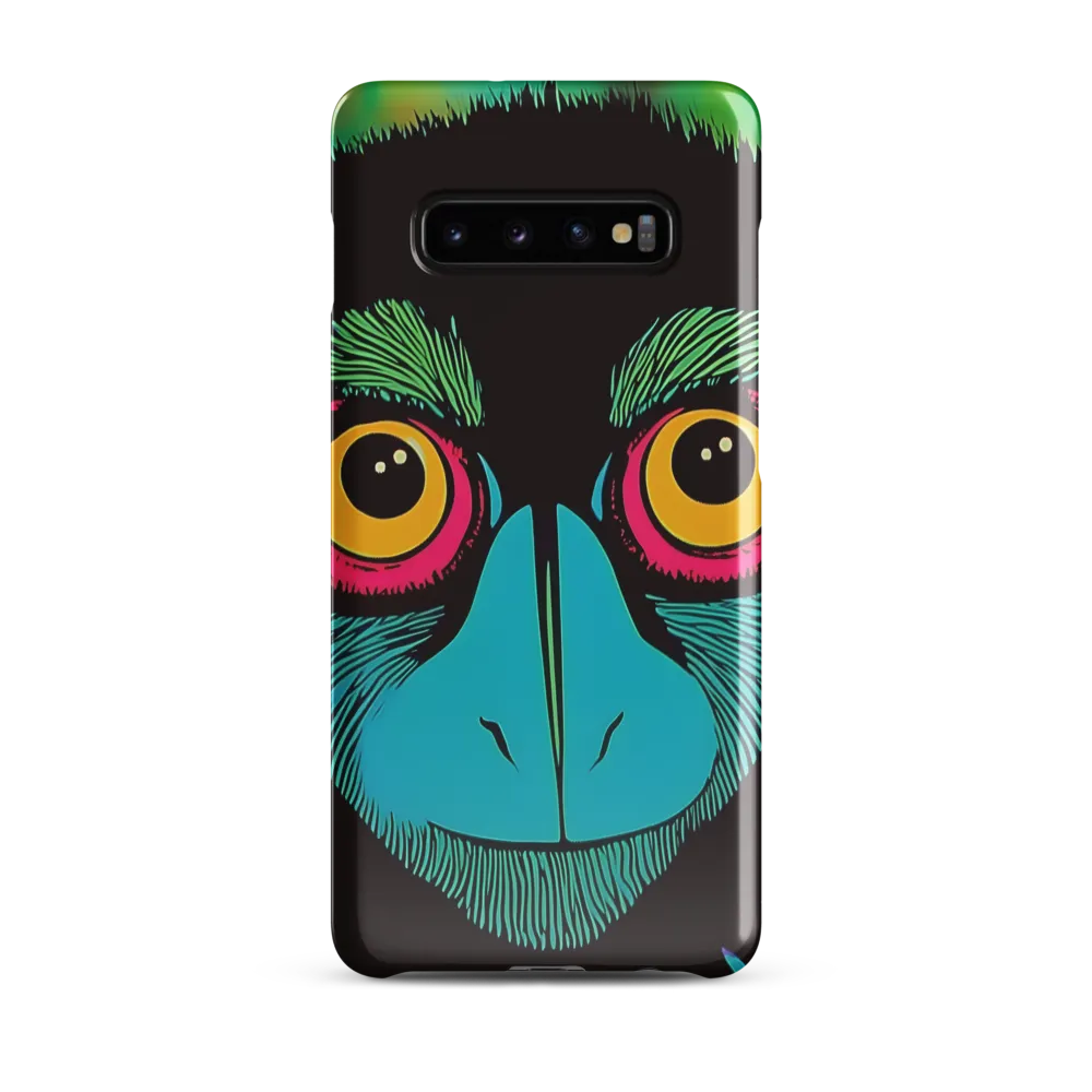 Whimsical Monkey Reflection | Phone Case |  S10 Plus | Snap Case | Glossy