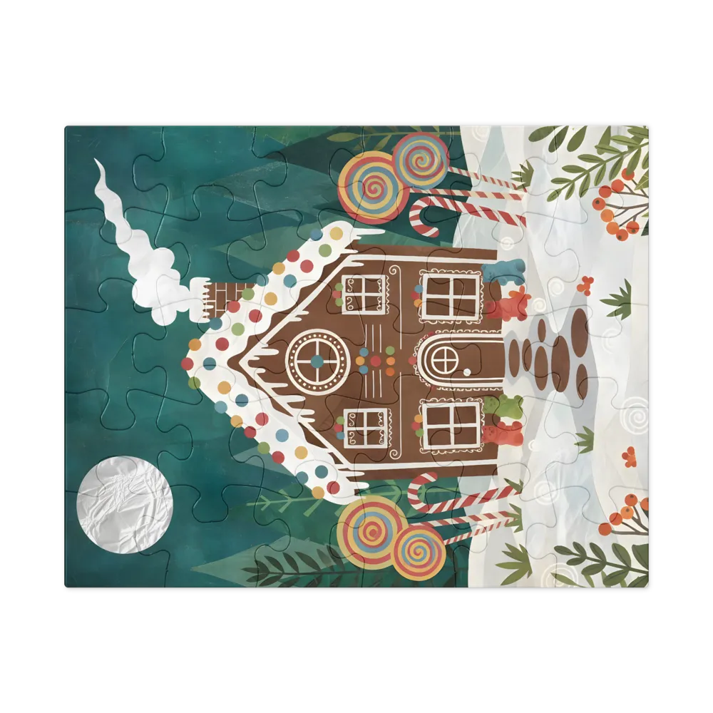 Gingerbread Cottage 
 Jigsaw Puzzle in Tin Box