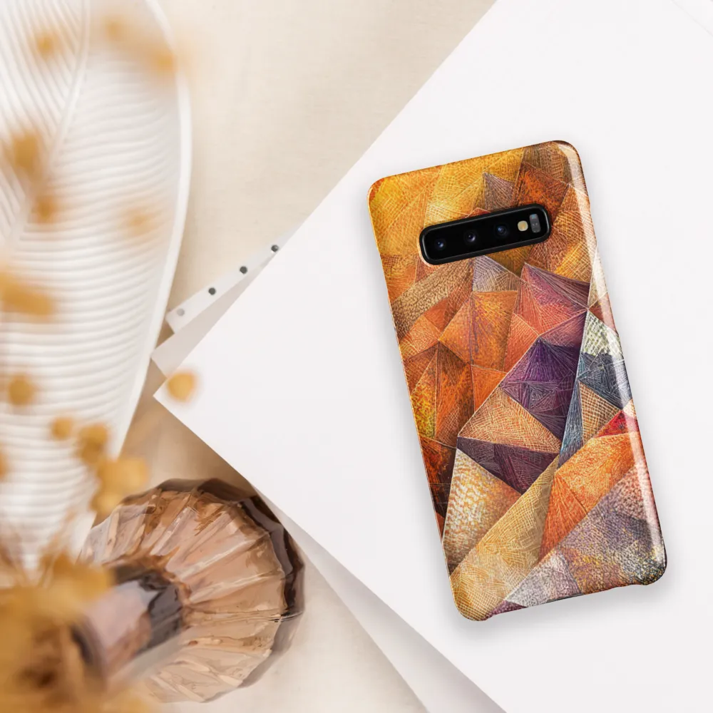 Geometric Warmth | Phone Case |  S10 Plus | Snap Case | Glossy