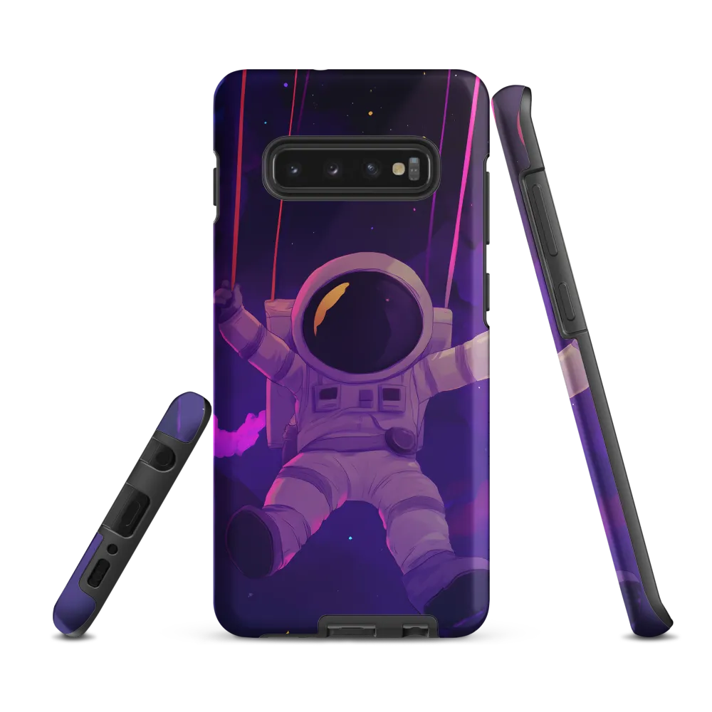 Swinging Through the Cosmos | Phone Case |  S10 Plus | Tough Case | Matte