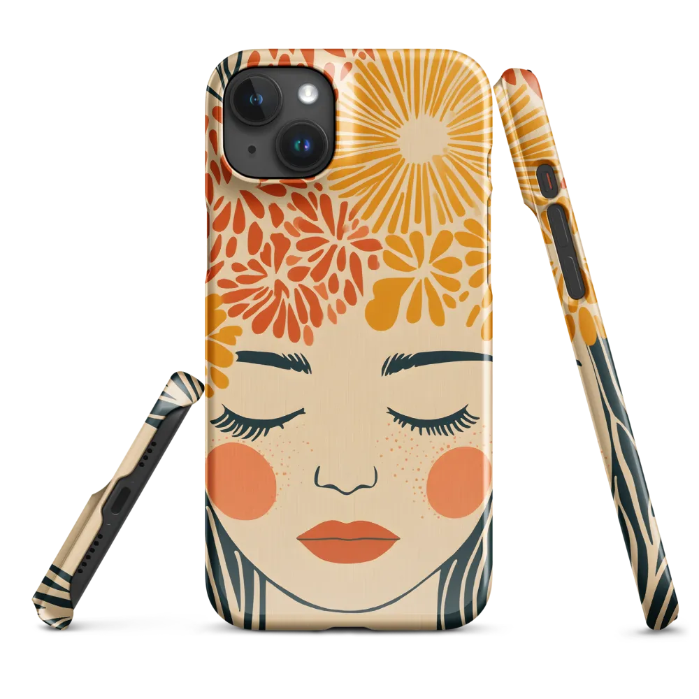 Serenity in Bloom | Phone Case |  15 Plus | Snap Case | Glossy