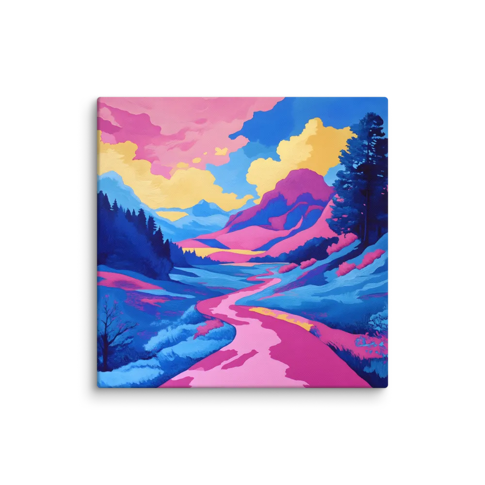 Dreamscape: The Serene River | Canvas | 37″×37″