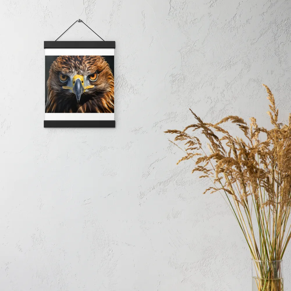 The Intensity of the Eagle | Poster With Black Wood Hanger | 8″×10″