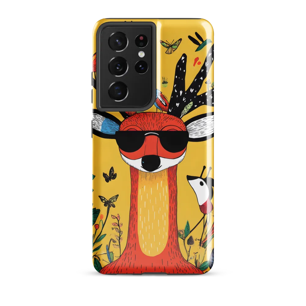 Playful Deer with Sunglasses
