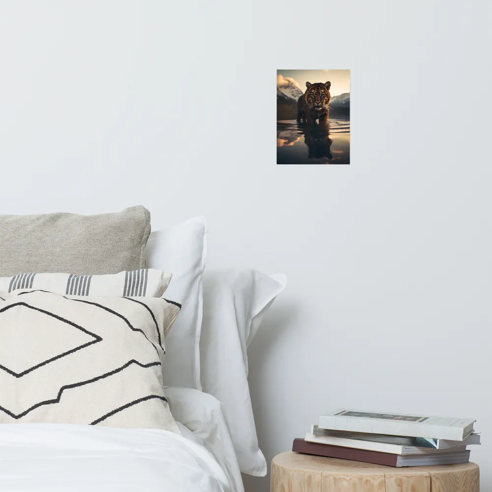 Majestic Reflection: The Tiger's Domain | Poster | 8″×10″