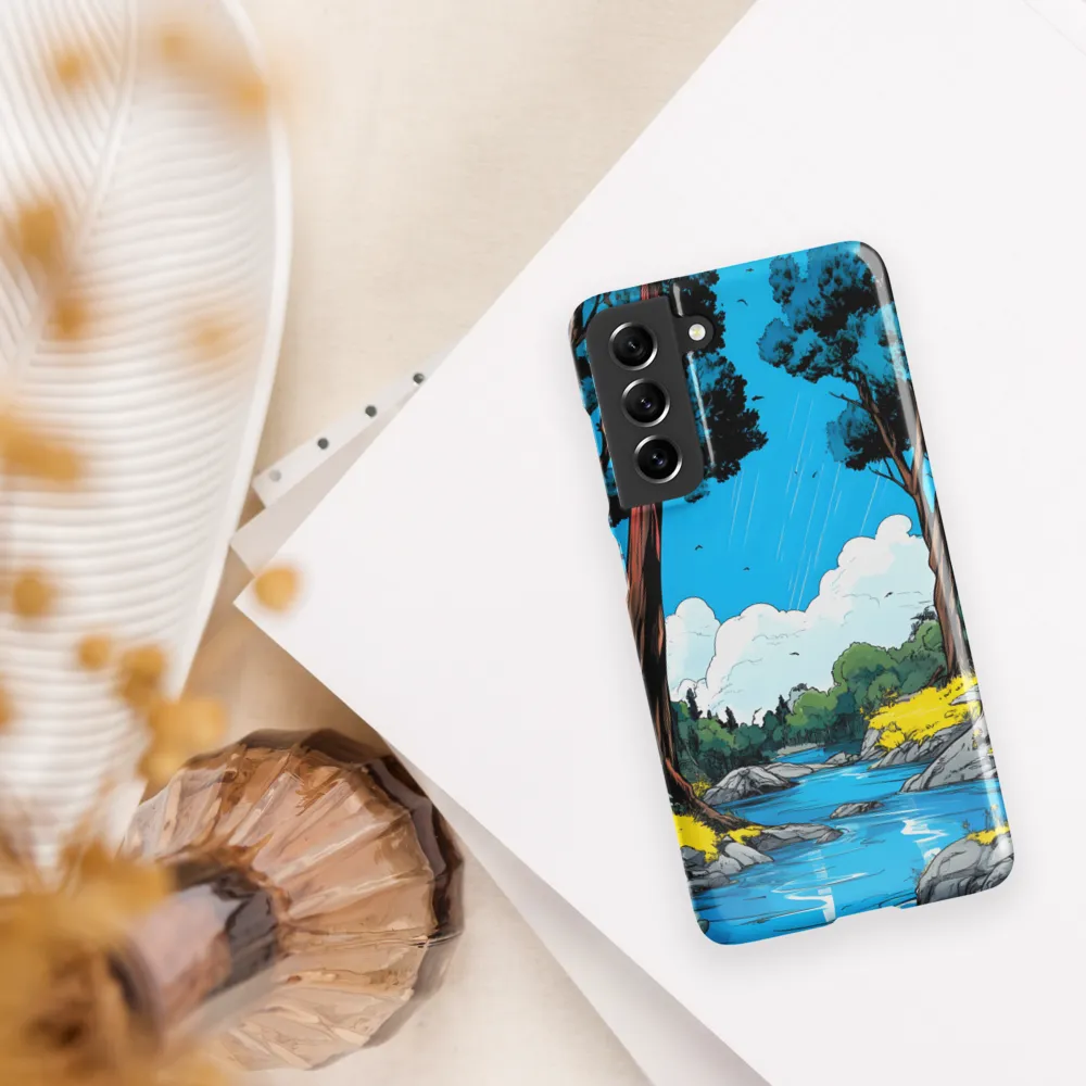 Tranquil River in a Comic Landscape