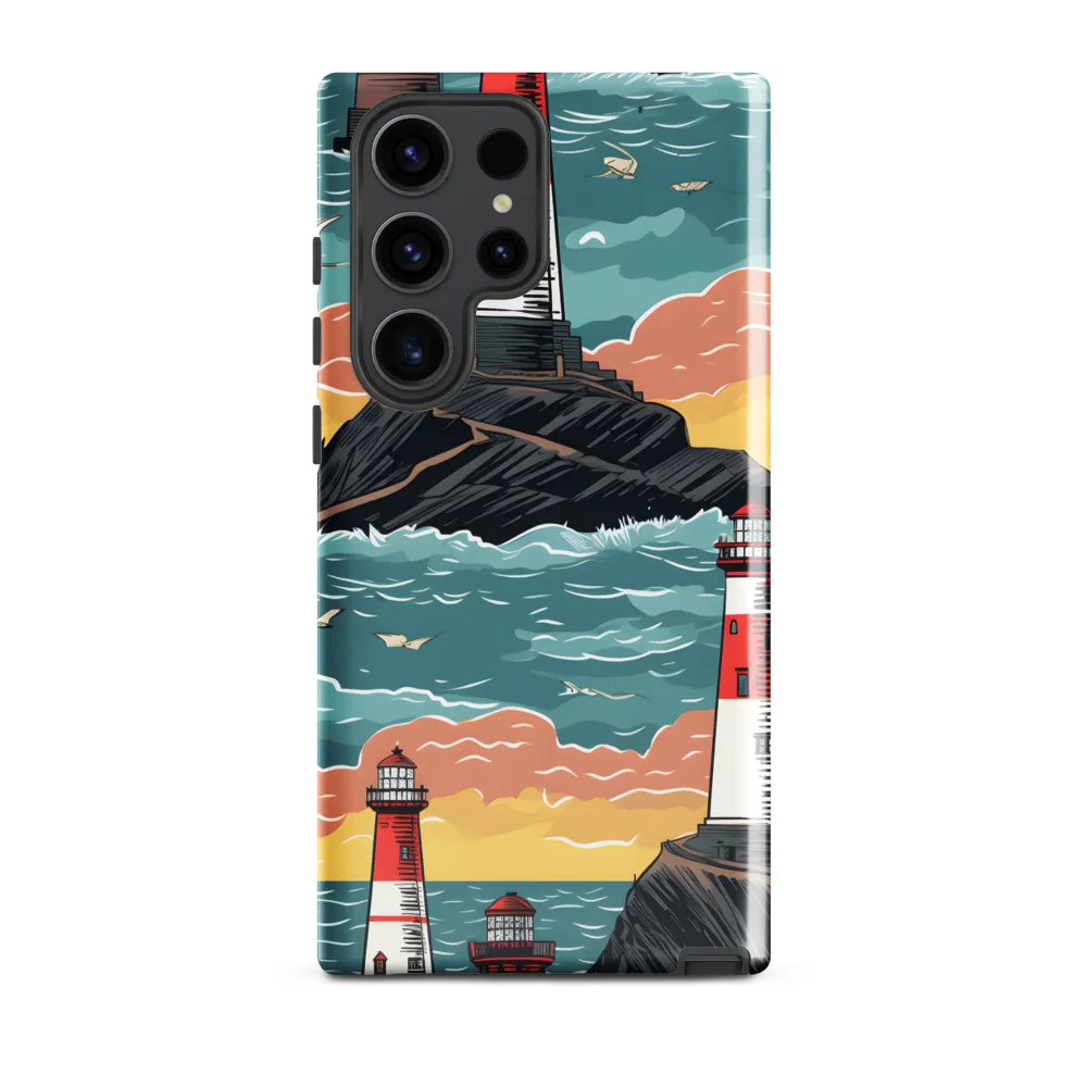 Lighthouses in a Whimsical Ocean
