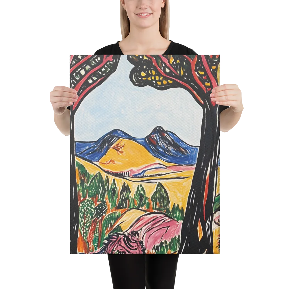 Vibrant Nature's Embrace | Canvas | 18″×24″