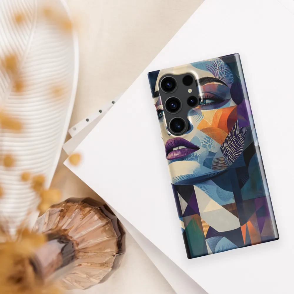 Fragmented Mystery: A Modern Portrait | Phone Case |  S23 Ultra | Snap Case | Glossy