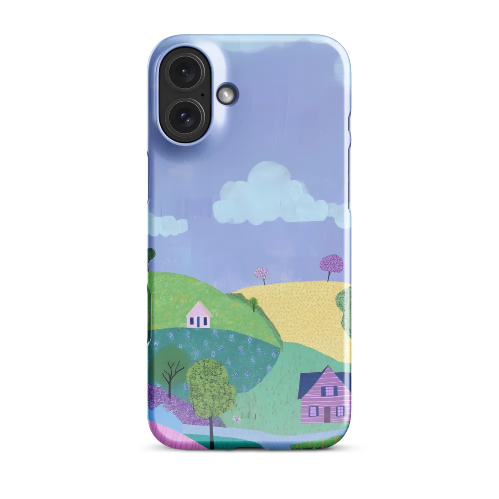 Whimsical Hills and Quaint Homes | Phone Case |  16 Plus | Snap Case | Glossy