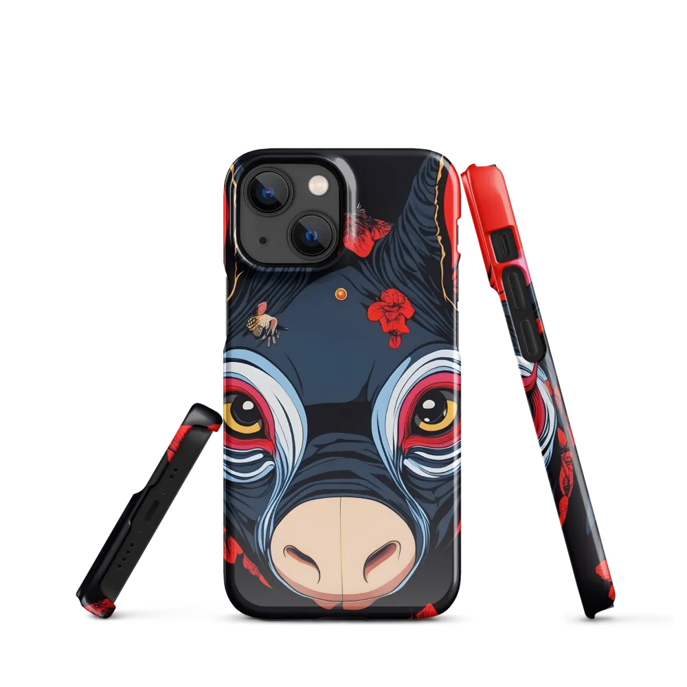 Mystical Bull with Floral Motifs