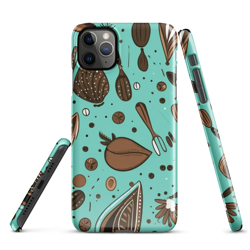 Whimsical Culinary Print | Phone Case |  11 Pro Max | Snap Case | Glossy