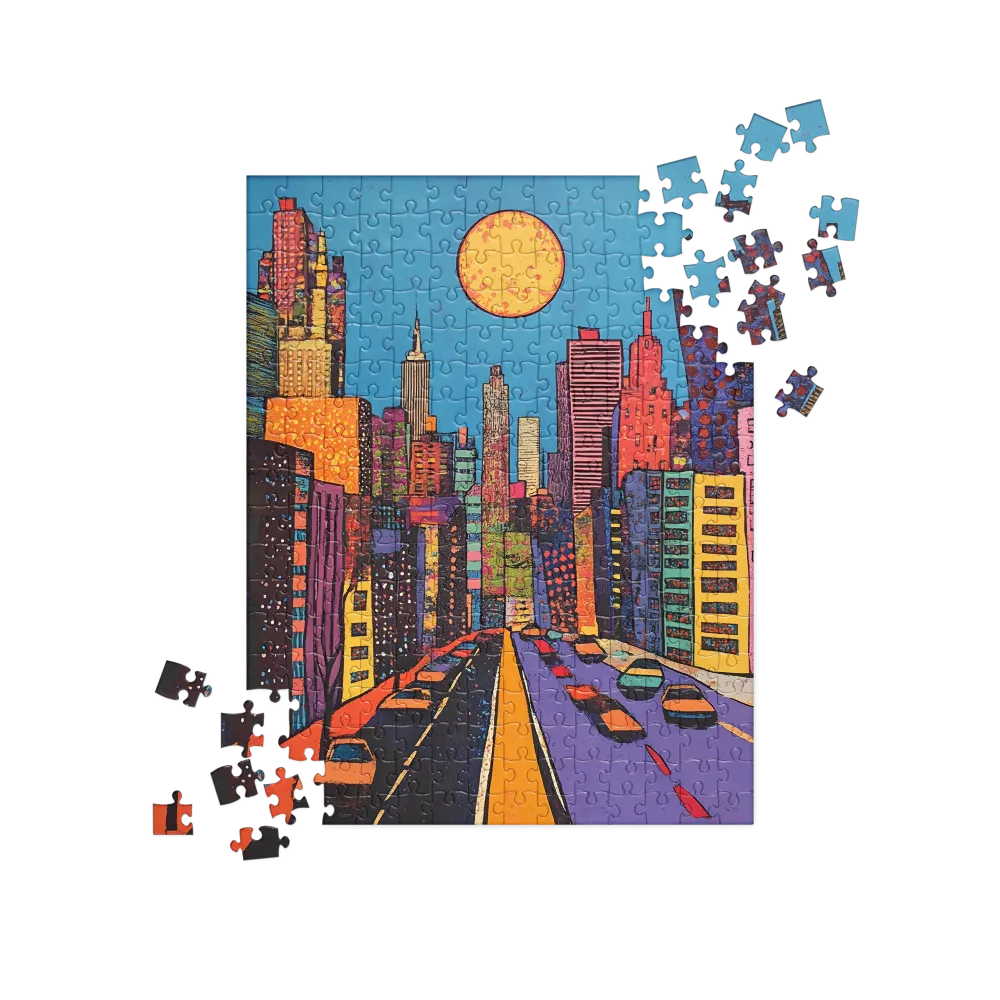 Urban Vibrance: A Pop Art Cityscape | Jigsaw Puzzle | 252/520 pieces