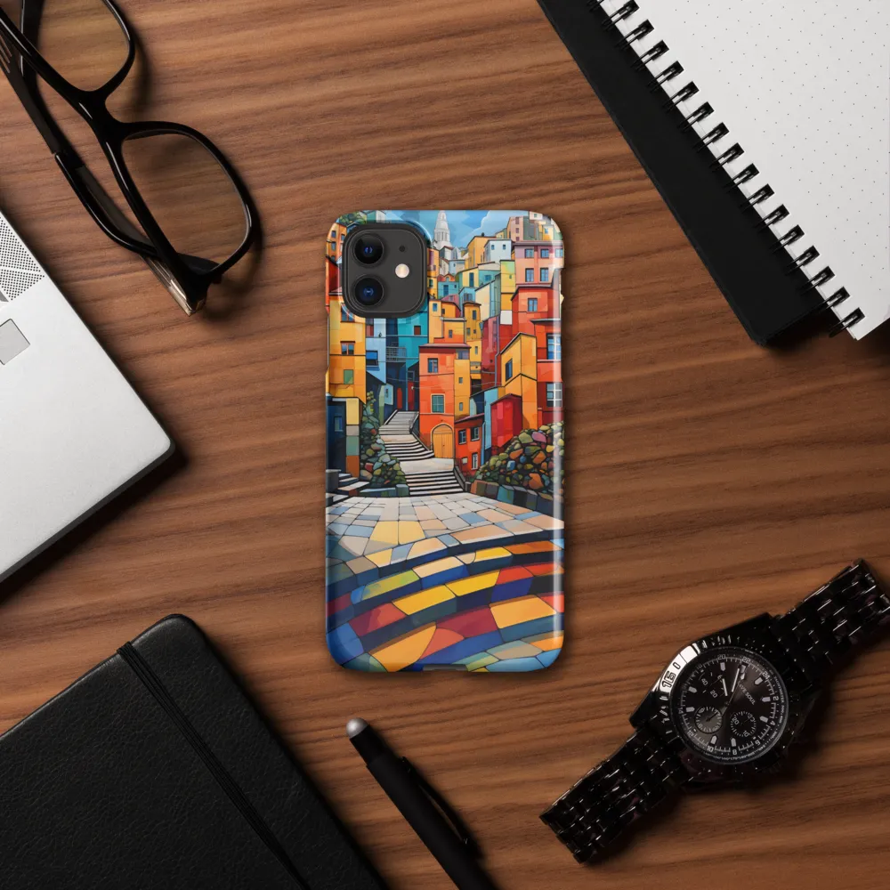 Vibrant Village: A Cubist Journey