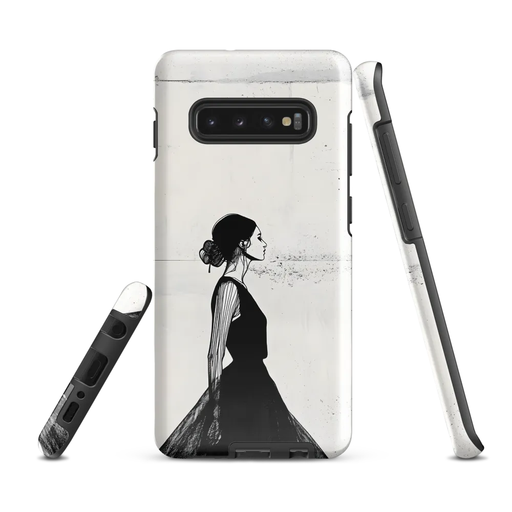 Elegance in Monochrome | Phone Case |  S10 Plus | Tough Case | Glossy