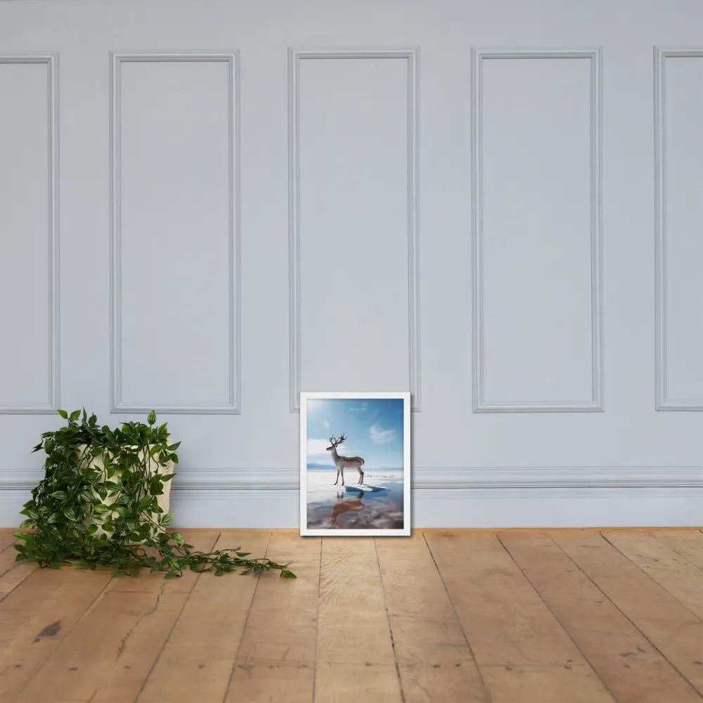 Majesty in Reflection | Poster with White Frame | 12″×16″