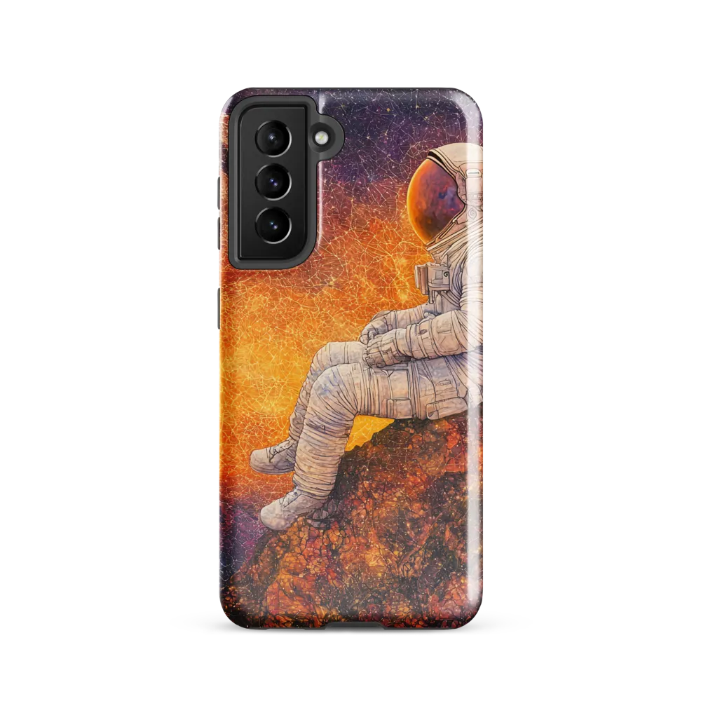 Cosmic Contemplation | Phone Case |  S21 | Tough Case | Glossy