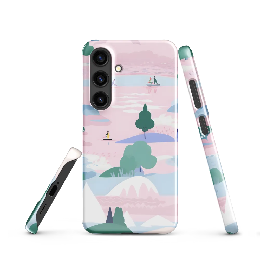Whimsical Reflections: A Journey Through Landscapes | Phone Case |  S24 | Snap Case | Glossy