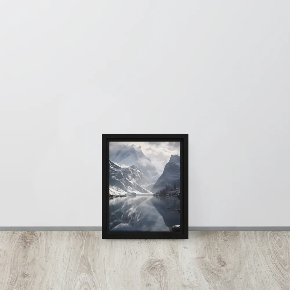Echoes of Tranquility | Canvas with Black Frame | 8″×10″