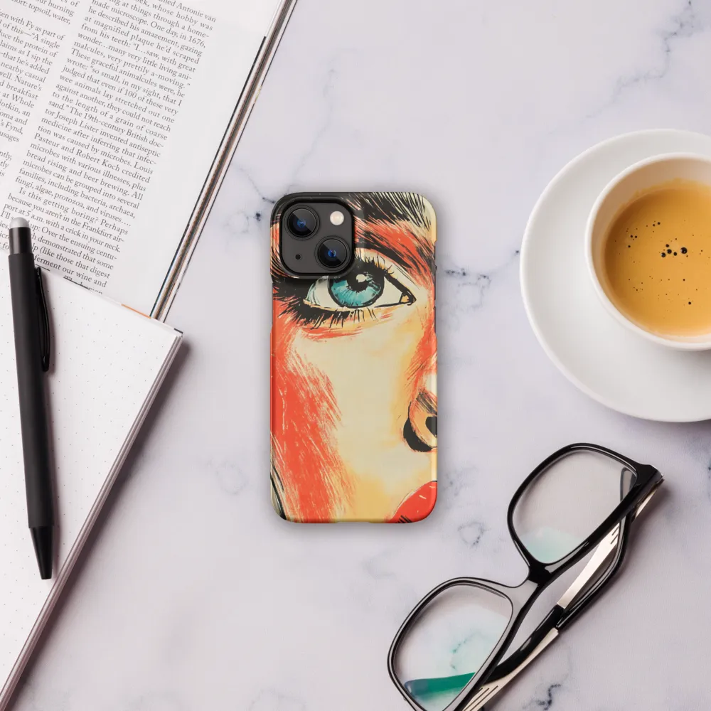 Intense Gaze: A Pop Art Portrait | Phone Case |  13 Mini | Snap Case | Matte