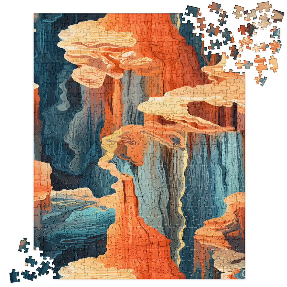 Ethereal Canyon Dreamscape | Jigsaw Puzzle | 520 pieces