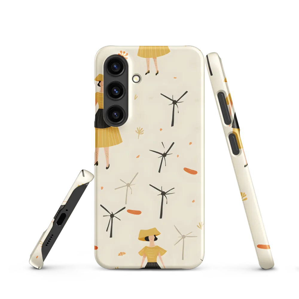 Whimsical Patterns of Nature and Femininity | Phone Case |  S24 | Snap Case | Matte