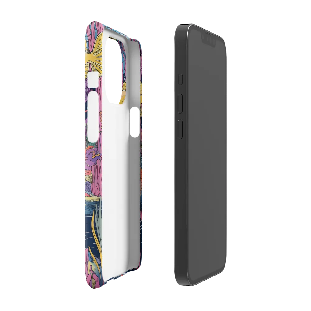 Underwater Dreamscape: A Playful Encounter | Phone Case |  13 Pro | Snap Case | Glossy