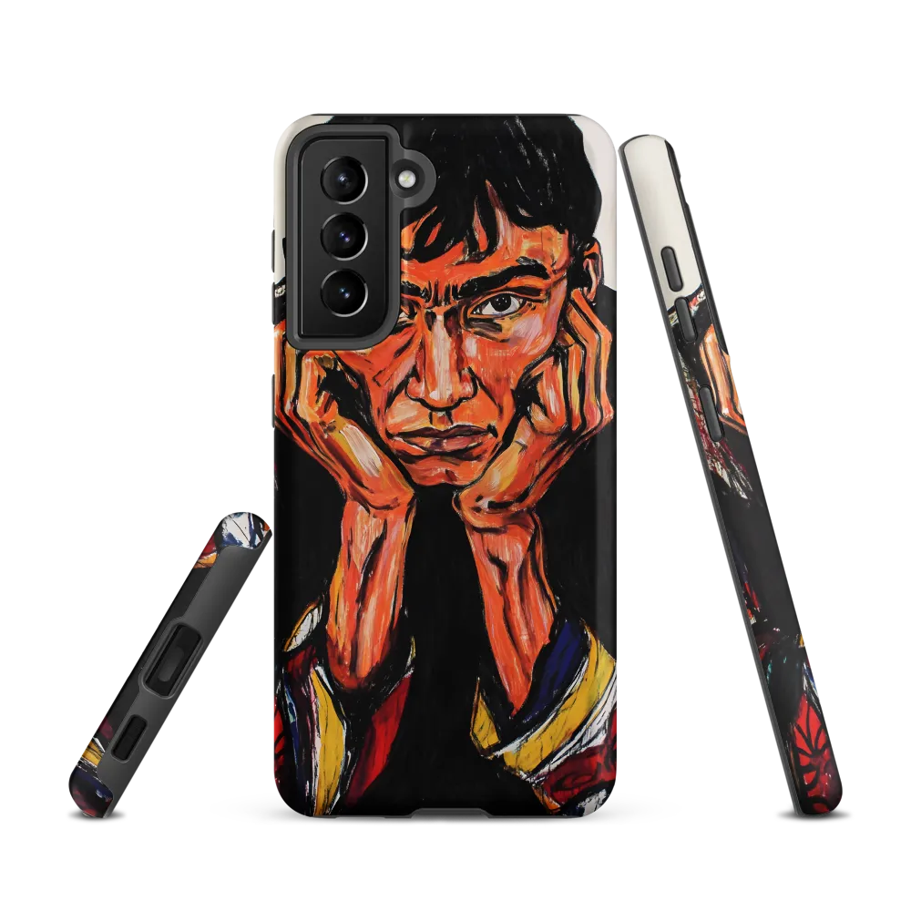 Contemplative Intensity: An Expressionist Portrait
