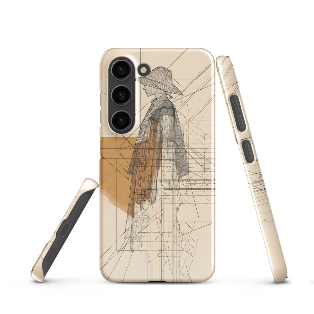 Abstract Profile: A Minimalist Exploration | Phone Case |  S23 | Snap Case | Glossy