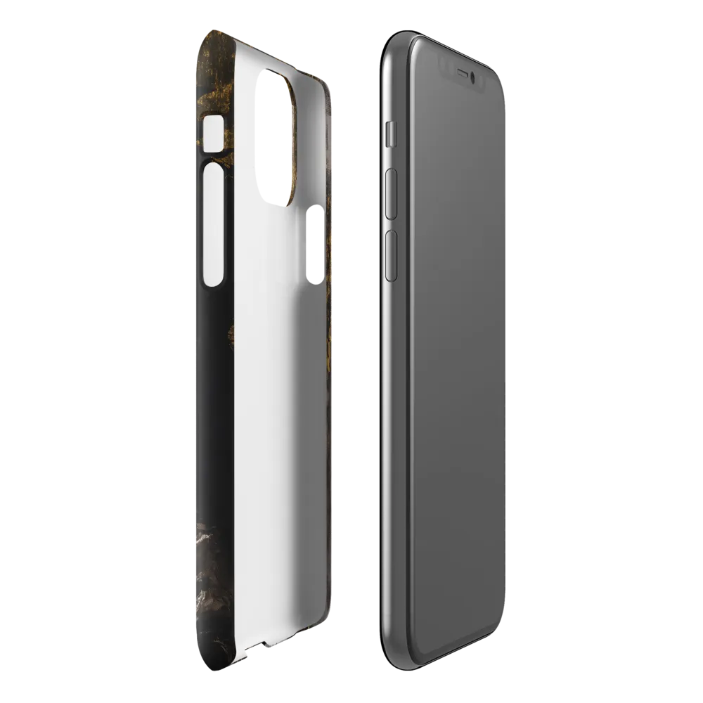 Golden Elegance: A Modern Profile Portrait