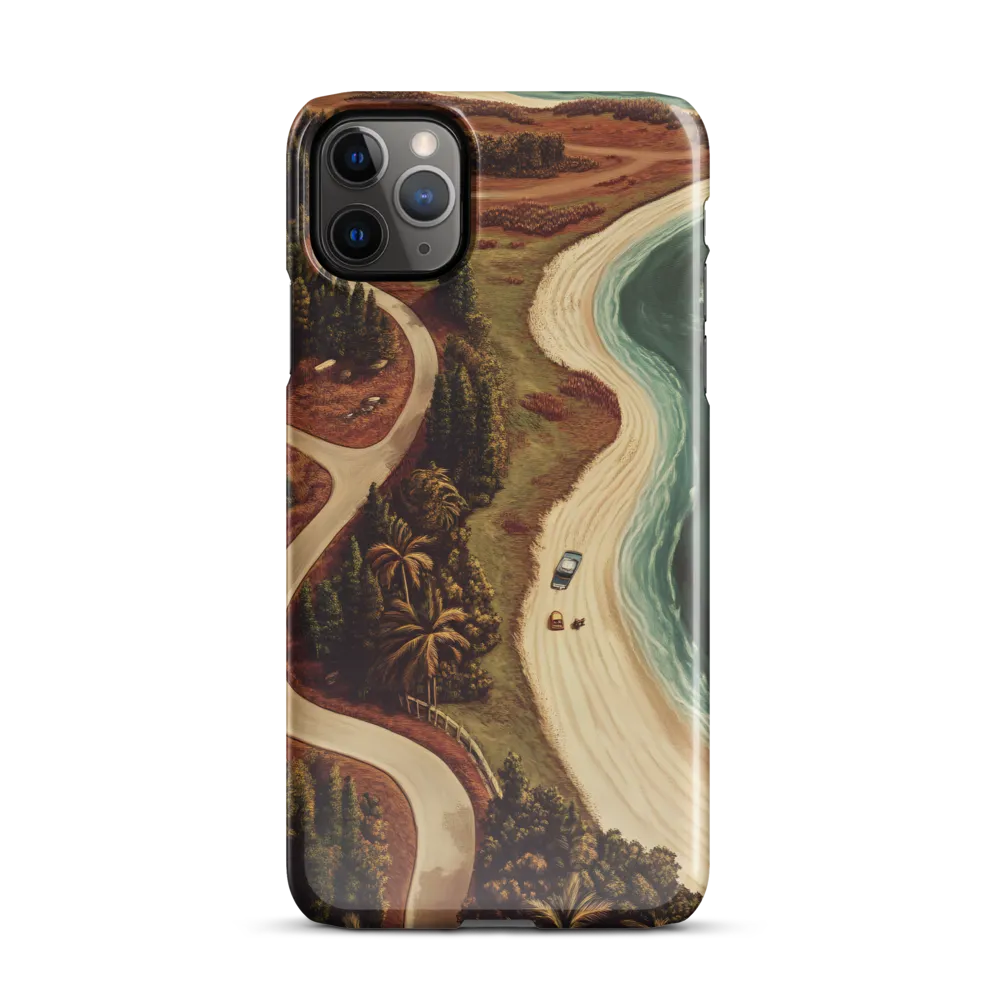 Winding Serenity: A Coastal Journey | Phone Case |  11 Pro Max | Snap Case | Glossy