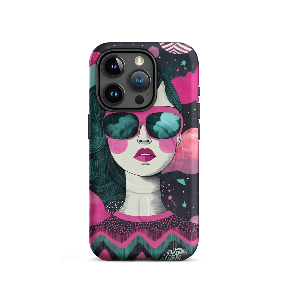 Chic Dreams: A Pop Art Portrait | Phone Case |  15 Pro | MagSafe® Tough Case | Matte