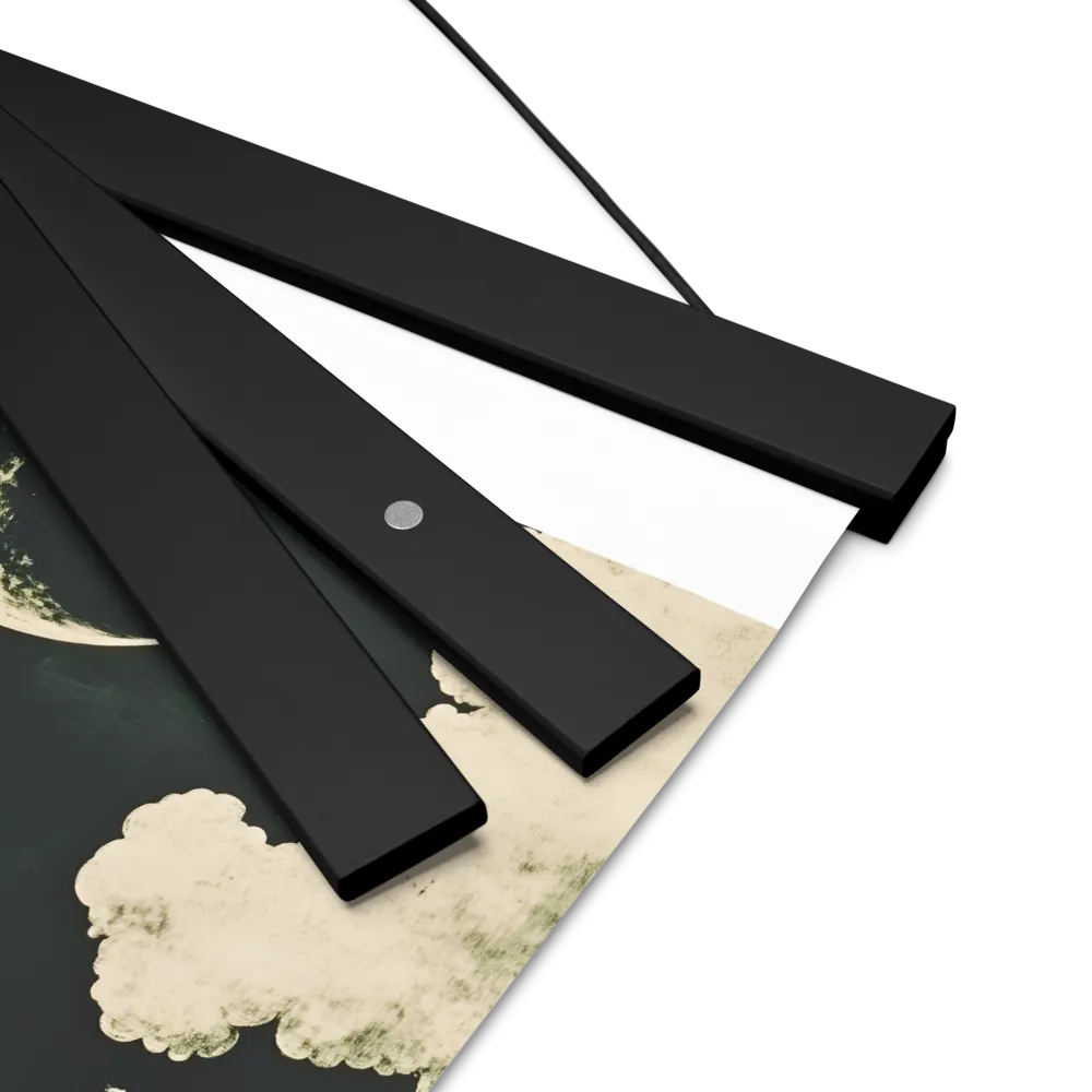 Whispers of the Moon | Poster With Black Wood Hanger | 8″×10″