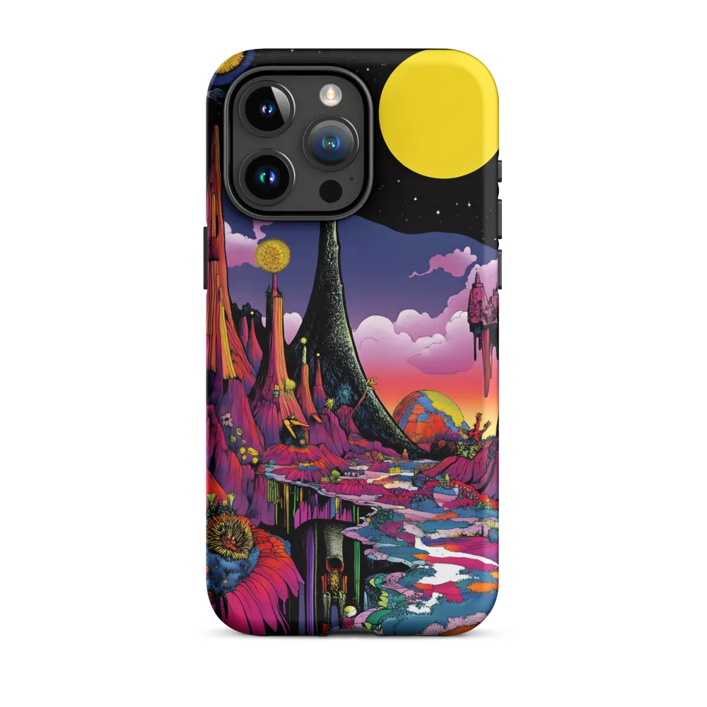 Celestial Dreams: A Journey Through an Alien Landscape | Phone Case |  15 Pro Max | Tough Case | Matte