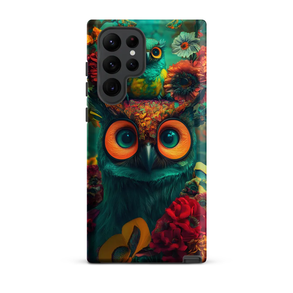 Majestic Harmony: The Floral Owl