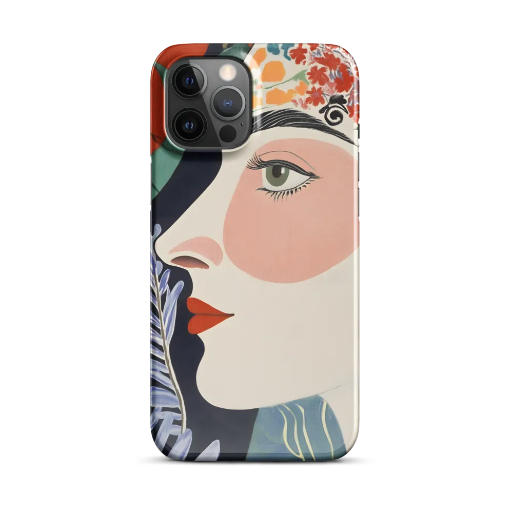 Floral Serenade: A Modern Portrait