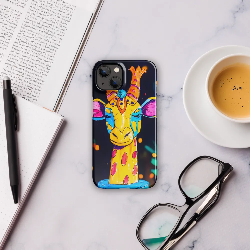 Whimsical Giraffe in Vibrant Colors