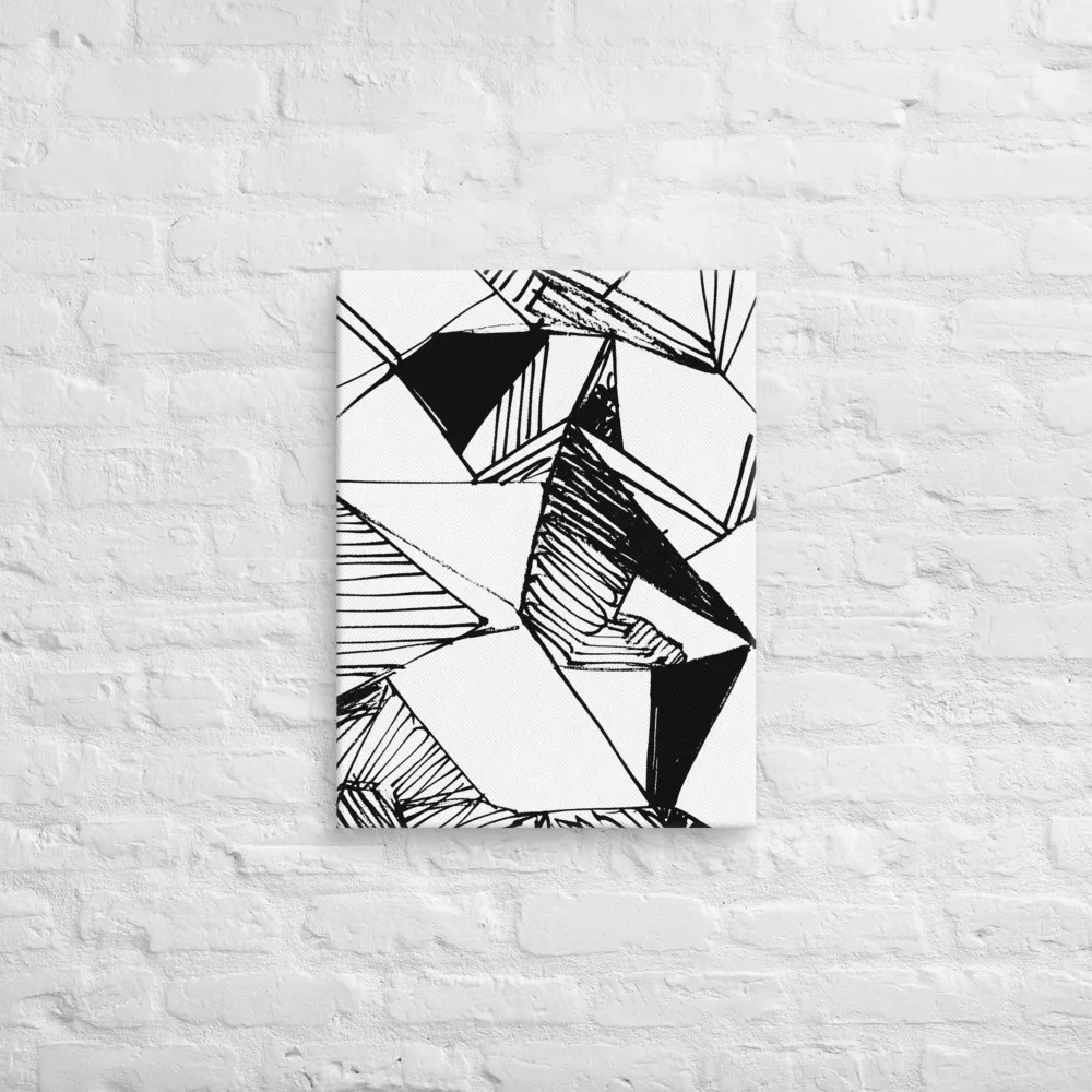 Dynamic Geometry in Ink | Canvas | 18″×24″