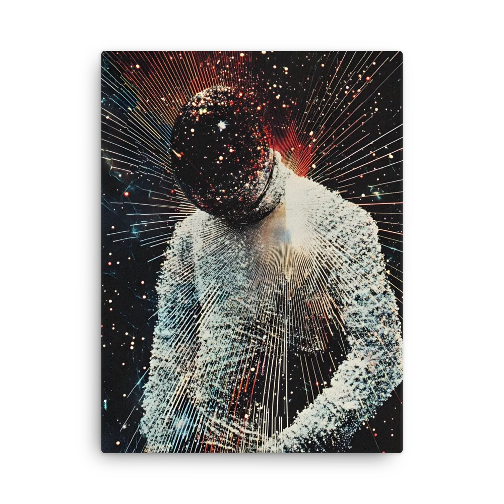Ethereal Astronaut: A Journey Through the Cosmos | Thin Canvas | 24″×32″