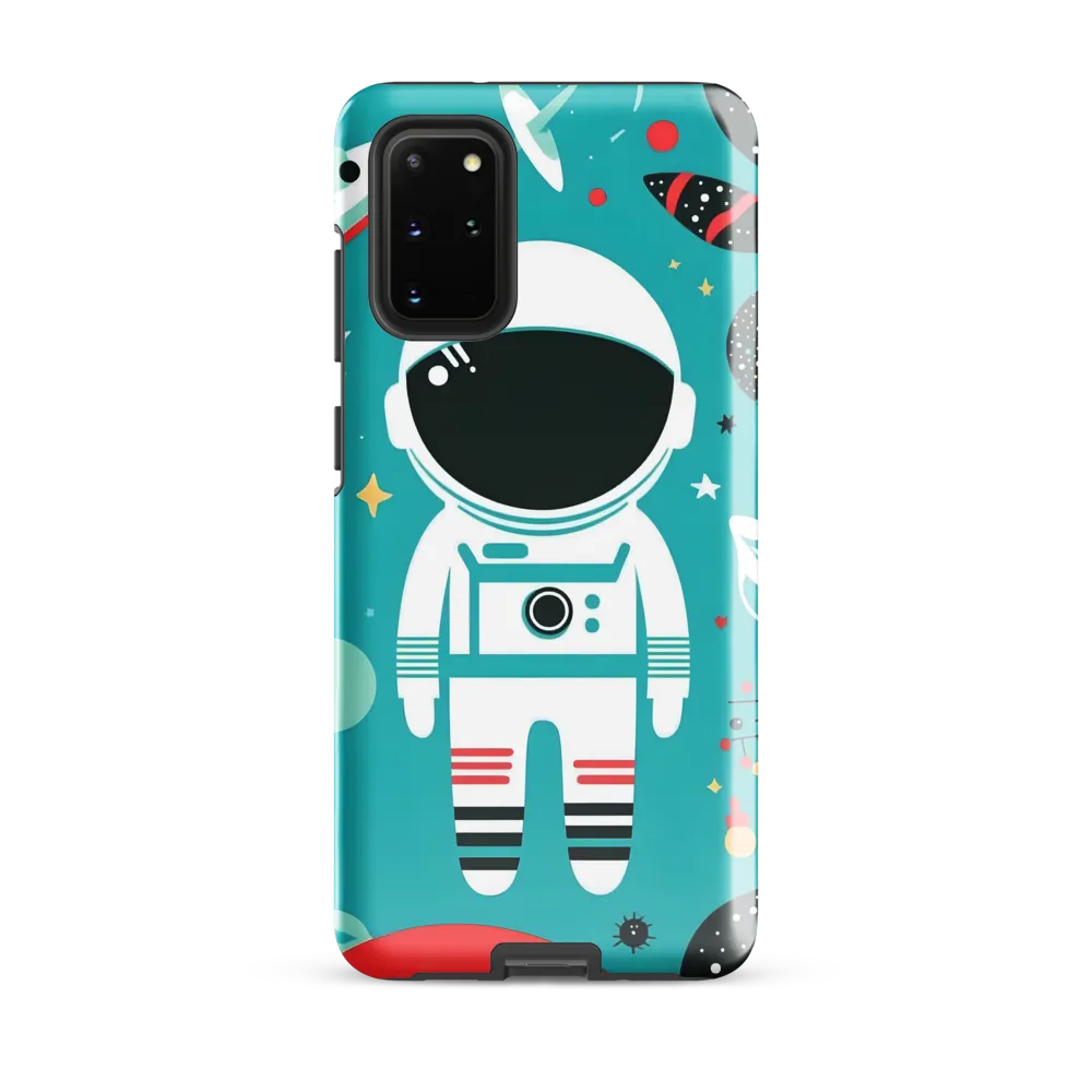Whimsical Astronaut in Cosmic Wonderland