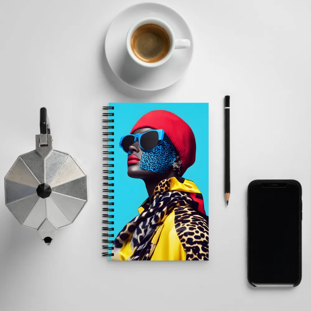 Bold Modernity: A Fashion Portrait | Spiral Notebook