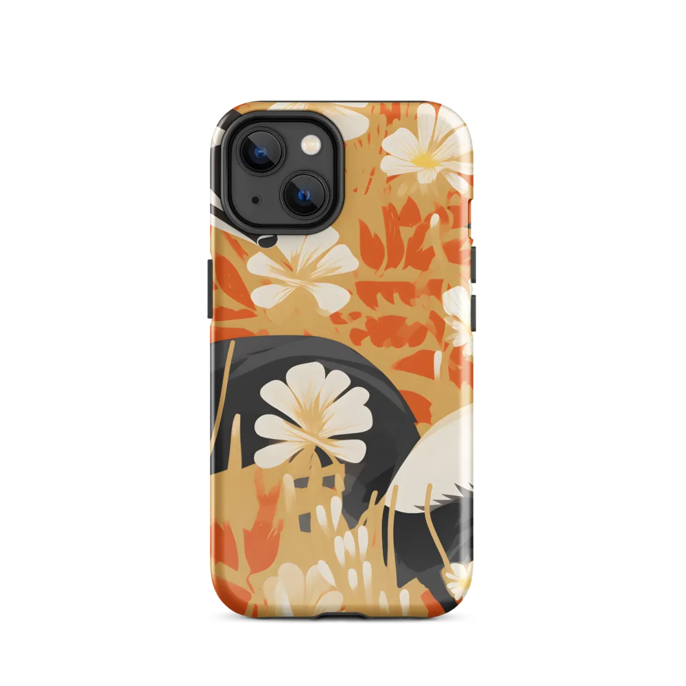 Whimsical Badgers in Bloom | Phone Case |  14 | Tough Case | Glossy