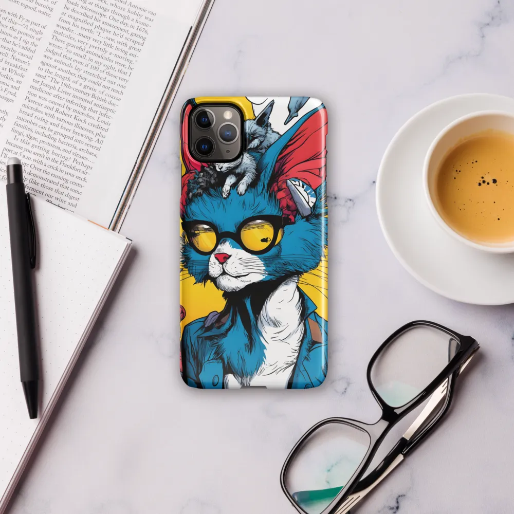 Whimsical Feline Coolness | Phone Case |  11 Pro Max | Snap Case | Glossy