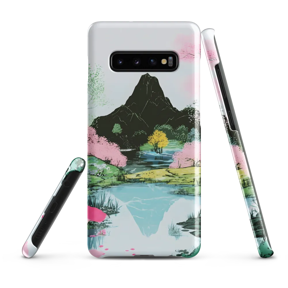 Tranquil Reflections: A Serene Landscape | Phone Case |  S10 Plus | Snap Case | Glossy